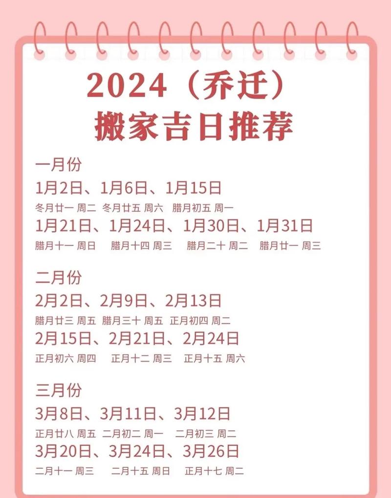 2025年12月搬家吉日一览表：选良辰启新家幸福